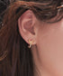 【安田美沙子さん着用 / 金属アレルギー対応】リボンフープピアス